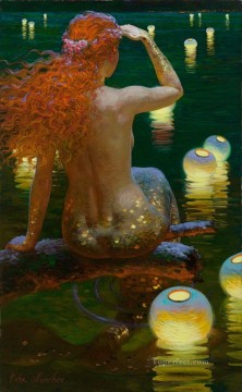 VN 1965 Sirena rusa Fantasía Pinturas al óleo